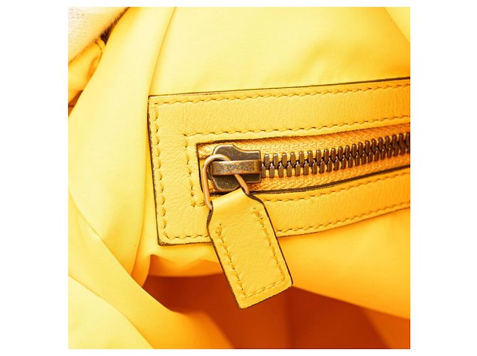 Gucci Tricolor Drawstring Cube Backpack Blue Yellow - view 6