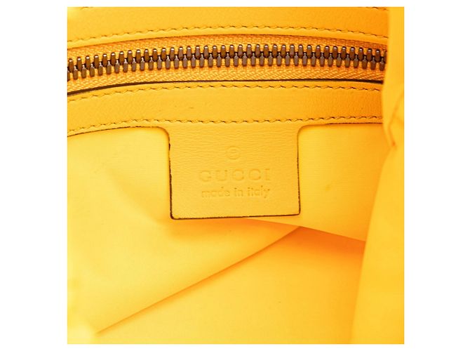 Gucci Tricolor Drawstring Cube Backpack Blue Yellow - view 8