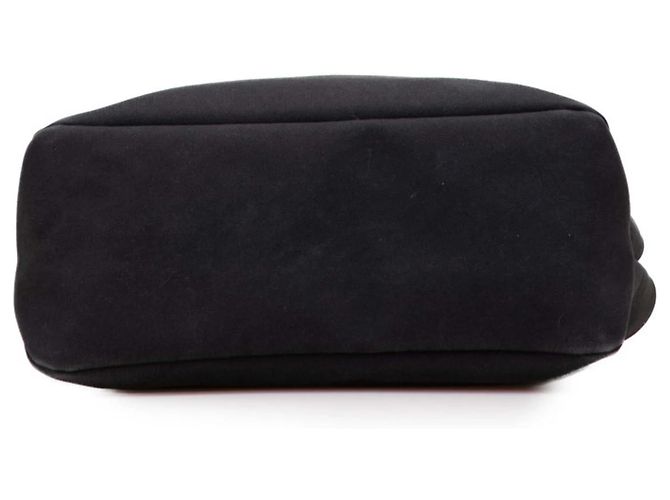 Borsa Tote Prada in tela nera e pelle Nero - vista 3