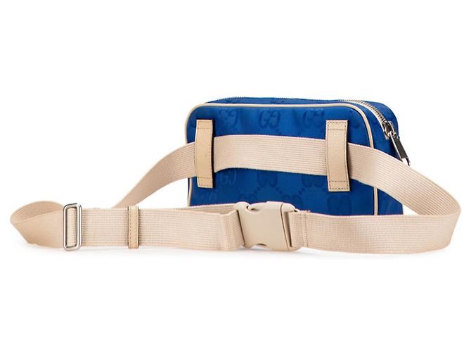Gucci GG Nylon Off the Grid Gürteltasche Blau Beige - Ansicht 2