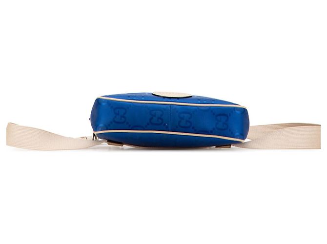 Gucci GG Nylon Off the Grid Gürteltasche Blau Beige - Ansicht 3