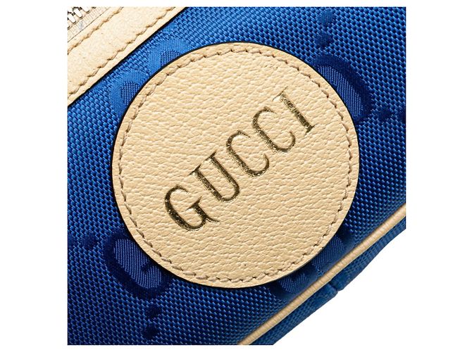 Gucci GG Nylon Off the Grid Gürteltasche Blau Beige - Ansicht 4