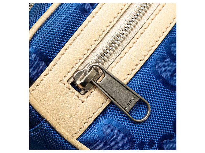 Gucci GG Nylon Off the Grid Gürteltasche Blau Beige - Ansicht 5