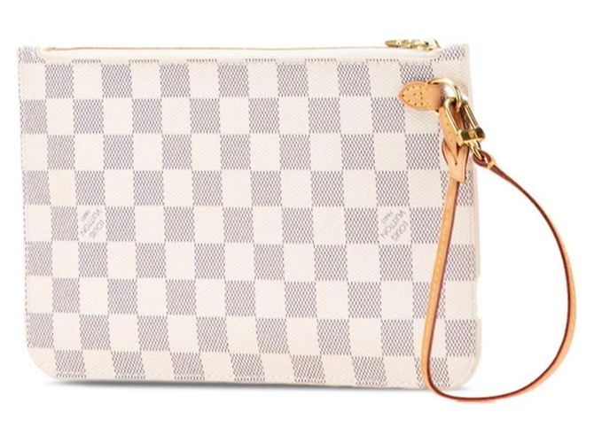 Borsa e pochette Louis Vuitton Damier Azur Neverfull Bianco - vista 2