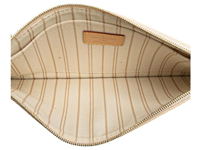 Borsa e pochette Louis Vuitton Damier Azur Neverfull Bianco - vista 5