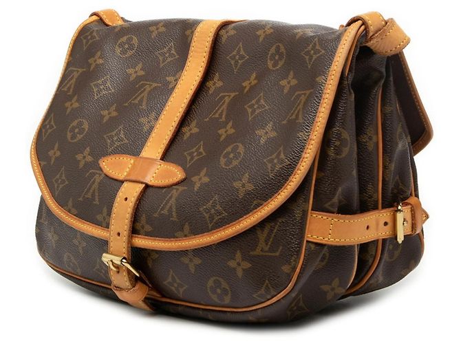 Borsa a Spalla Saumur 30 Monogramma Louis Vuitton Marrone - vista 2