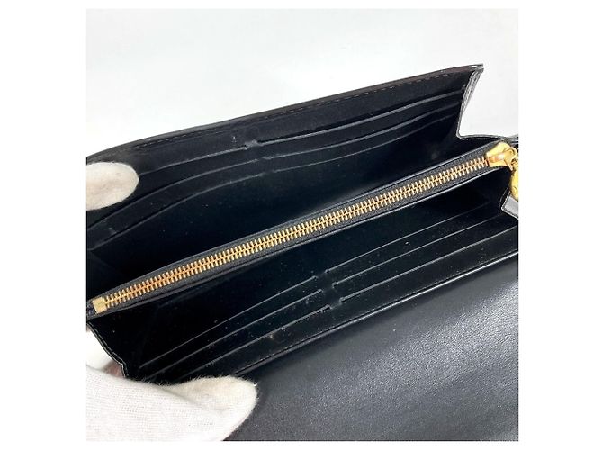 Cartera Larga Louise Flap en Vernis Louis Vuitton Negro - vista 10