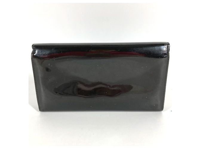 Cartera Larga Louise Flap en Vernis Louis Vuitton Negro - vista 3