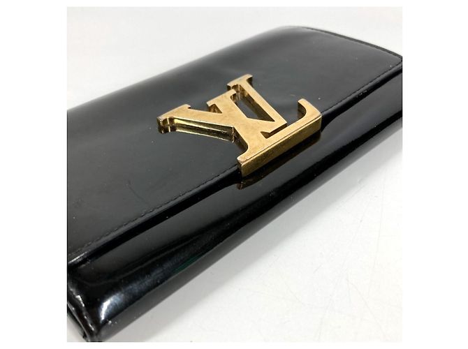 Cartera Larga Louise Flap en Vernis Louis Vuitton Negro - vista 5