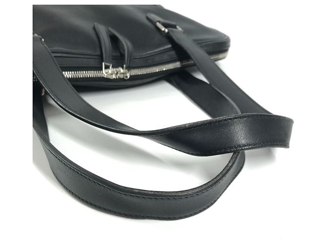 Borsa tote vintage con logo Hermès Nero - vista 10
