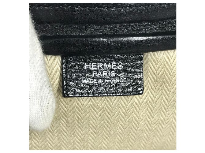 Borsa tote vintage con logo Hermès Nero - vista 13