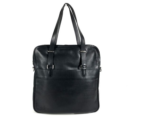 Borsa tote vintage con logo Hermès Nero - vista 2