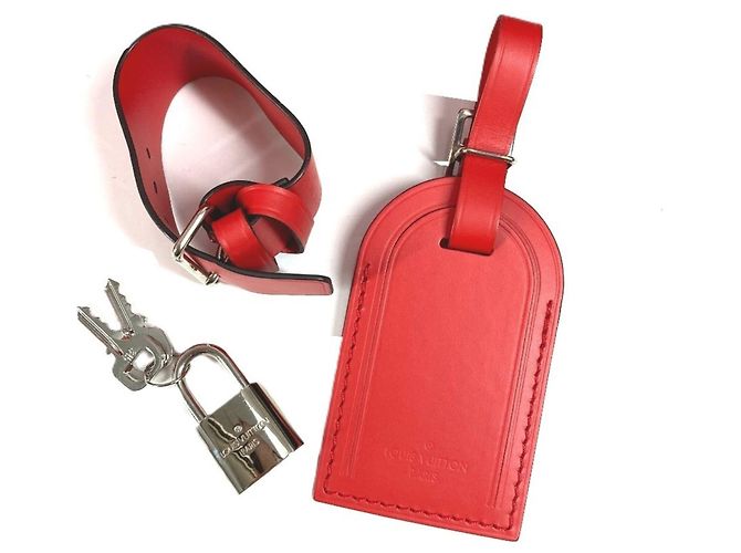 Borsa Boston in pelle Epi Louis Vuitton Bianco Rosso - vista 4