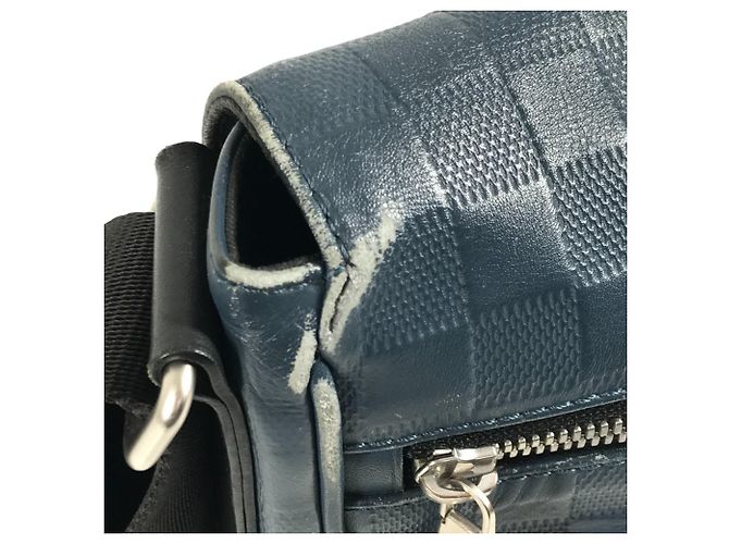 Borsa a tracolla District PM Damier Infini Louis Vuitton Nero Blu - vista 10