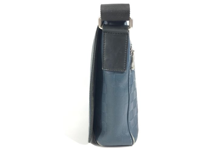Borsa a tracolla District PM Damier Infini Louis Vuitton Nero Blu - vista 4