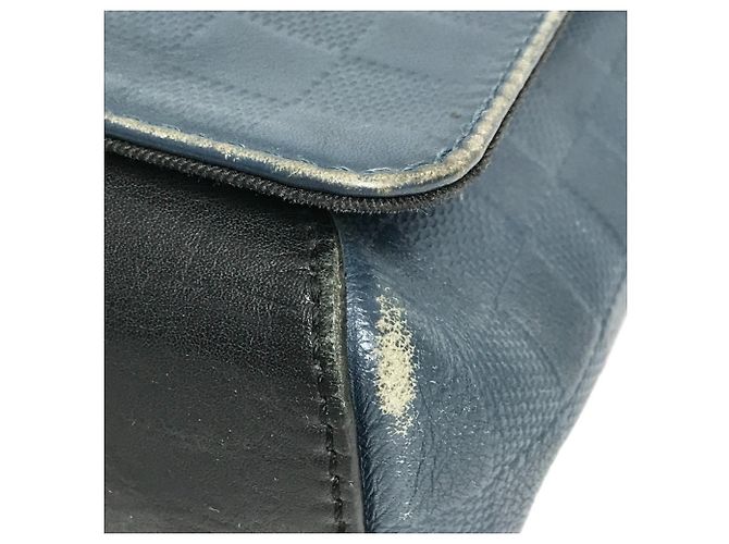 Borsa a tracolla District PM Damier Infini Louis Vuitton Nero Blu - vista 6
