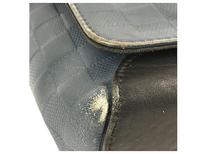 Borsa a tracolla District PM Damier Infini Louis Vuitton Nero Blu - vista 7