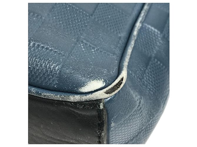 Borsa a tracolla District PM Damier Infini Louis Vuitton Nero Blu - vista 8