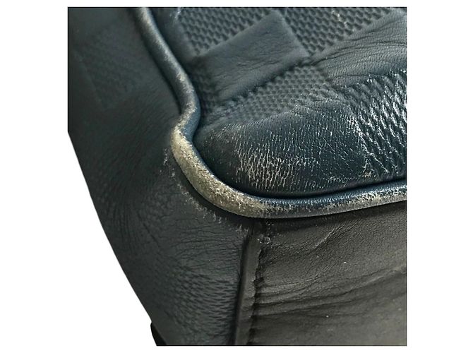 Borsa a tracolla District PM Damier Infini Louis Vuitton Nero Blu - vista 9