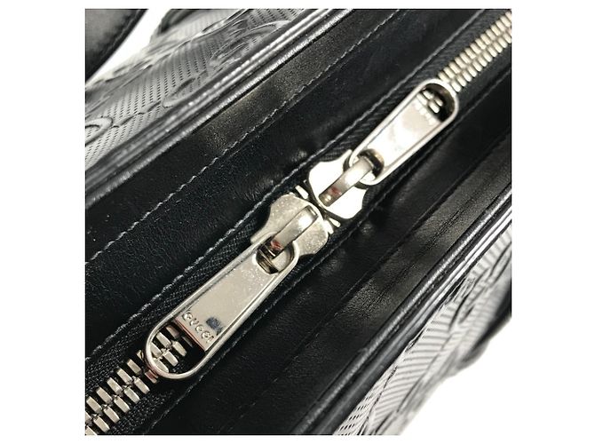 Borsa tote con logo GG in rilievo di Gucci Nero - vista 12