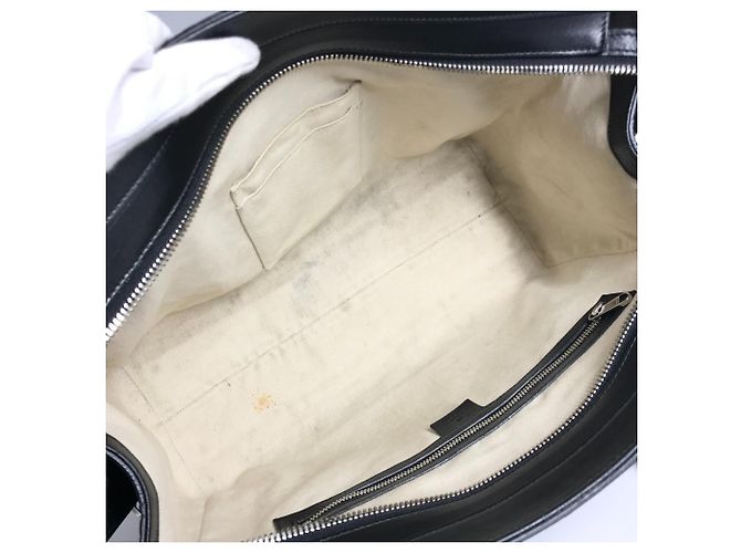 Borsa tote con logo GG in rilievo di Gucci Nero - vista 13