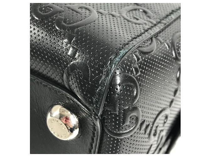 Borsa tote con logo GG in rilievo di Gucci Nero - vista 6