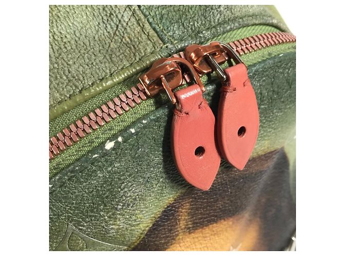 Louis Vuitton Masters Collection Mona Lisa Palm Springs Backpack Pink Khaki - view 10