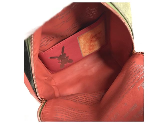 Louis Vuitton Masters Collection Mona Lisa Palm Springs Backpack Pink Khaki - view 11