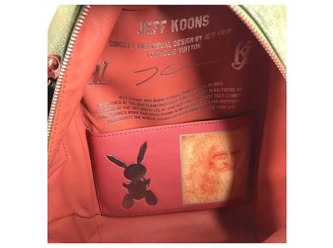 Louis Vuitton Masters Collection Mona Lisa Palm Springs Backpack Pink Khaki - view 12