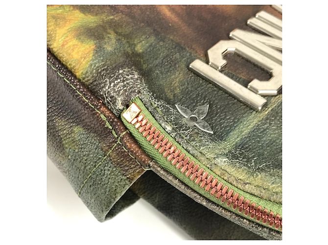 Louis Vuitton Masters Collection Mona Lisa Palm Springs Backpack Pink Khaki - view 17
