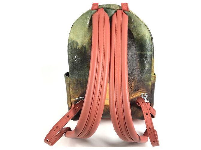 Louis Vuitton Masters Collection Mona Lisa Palm Springs Backpack Pink Khaki - view 3