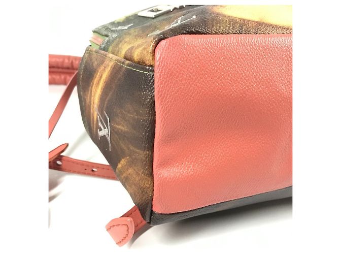 Louis Vuitton Masters Collection Mona Lisa Palm Springs Backpack Pink Khaki - view 8