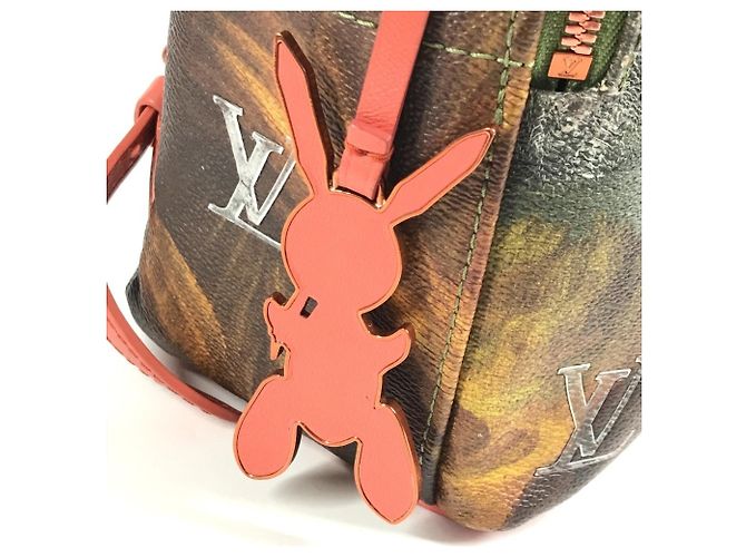 Louis Vuitton Masters Collection Mona Lisa Palm Springs Backpack Pink Khaki - view 9