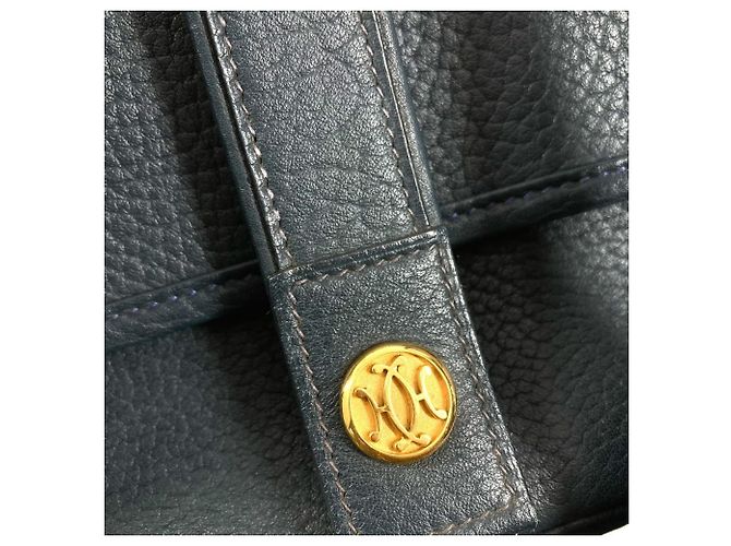Borsa a Spalla in Pelle Numea di Hermès Blu navy - vista 11