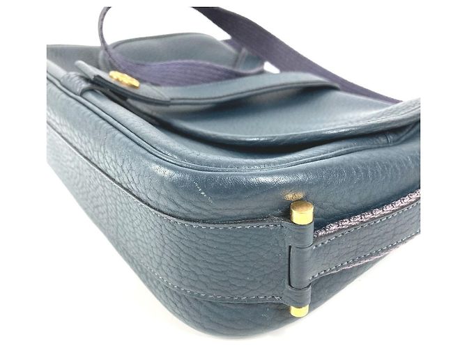 Borsa a Spalla in Pelle Numea di Hermès Blu navy - vista 13