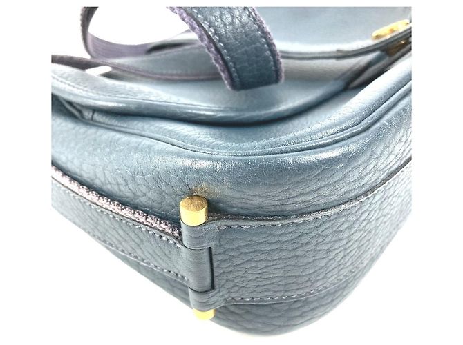 Borsa a Spalla in Pelle Numea di Hermès Blu navy - vista 14