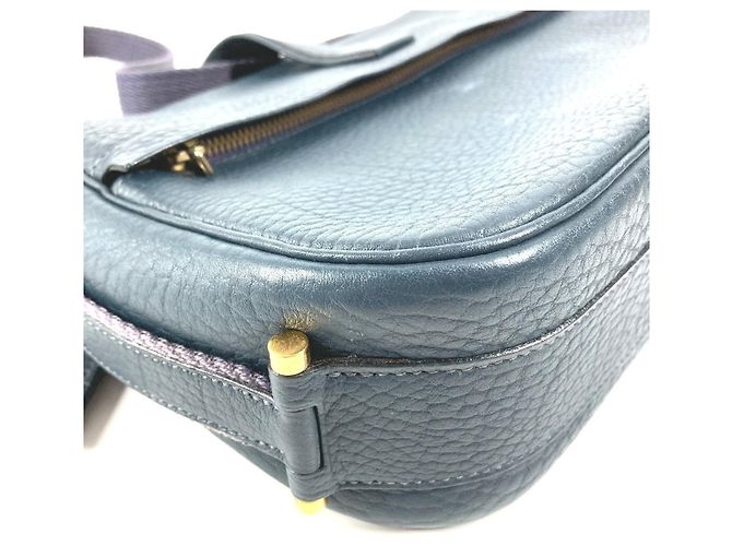 Borsa a Spalla in Pelle Numea di Hermès Blu navy - vista 15