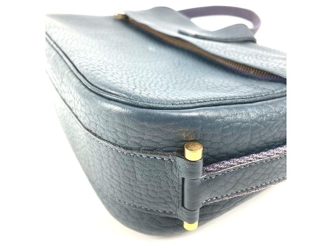 Borsa a Spalla in Pelle Numea di Hermès Blu navy - vista 16