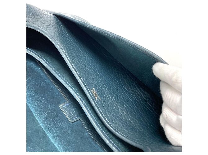 Borsa a Spalla in Pelle Numea di Hermès Blu navy - vista 6