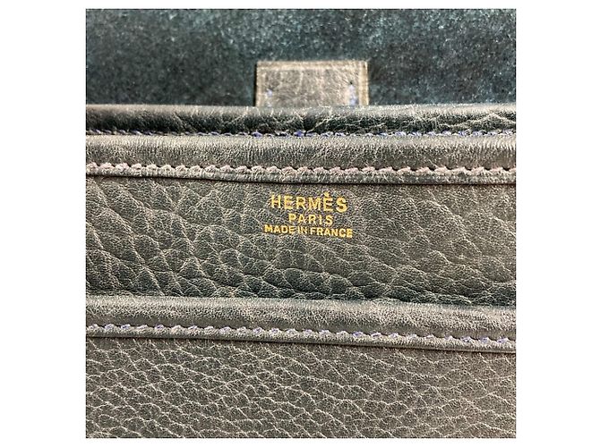 Borsa a Spalla in Pelle Numea di Hermès Blu navy - vista 9