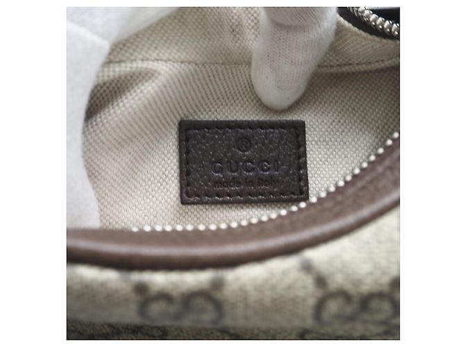 Borsa a spalla piccola Gucci GG Supreme Attache Marrone - vista 12
