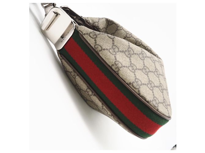 Borsa a spalla piccola Gucci GG Supreme Attache Marrone - vista 6