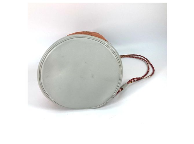 Borsa a Spalla con Corda Brides de Gala Soie Coeur 22 di Hermès Bianco Arancione - vista 7