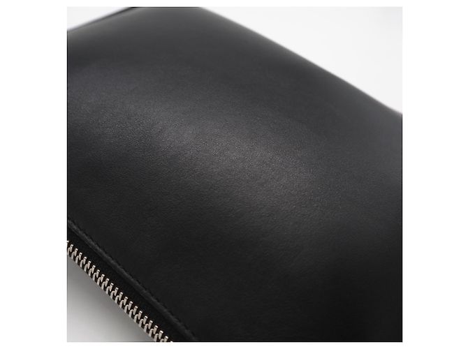 Clutch de couro de bezerro liso com dupla estampa Jimmy Choo Preto - vista 3