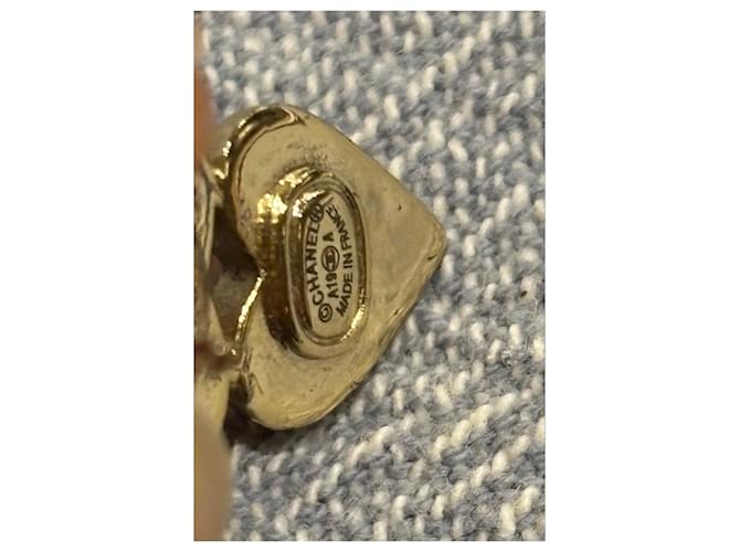 Orecchini in perle Chanel CC stella e cuore D'oro - vista 3