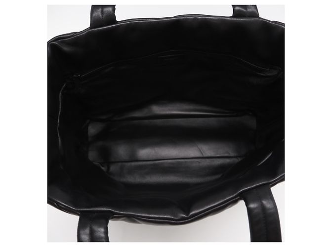 Yves Saint Laurent Puffer Tote Bag aus Lammleder Schwarz - Ansicht 10
