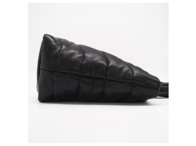 Yves Saint Laurent Puffer Tote Bag aus Lammleder Schwarz - Ansicht 5