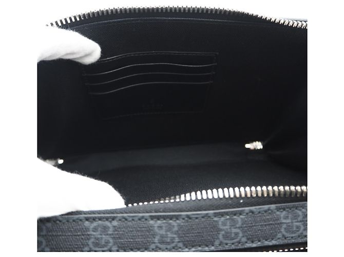 Borsa a tracolla media GG Supreme di Gucci Marrone Rosso Blu navy - vista 11