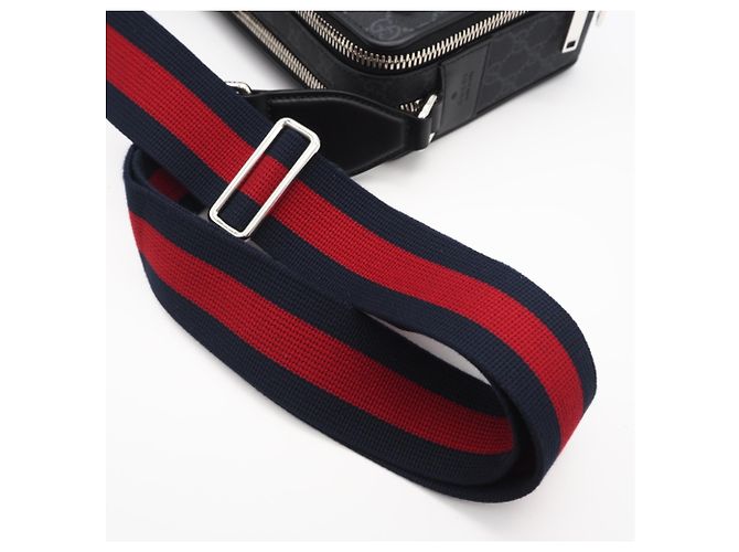 Borsa a tracolla media GG Supreme di Gucci Marrone Rosso Blu navy - vista 4