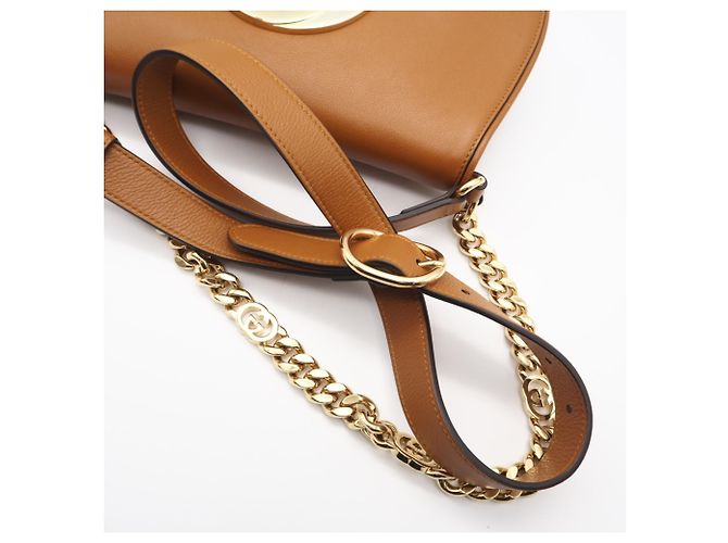 Borsa a Spalla Blondie di GUCCI Cammello - vista 5